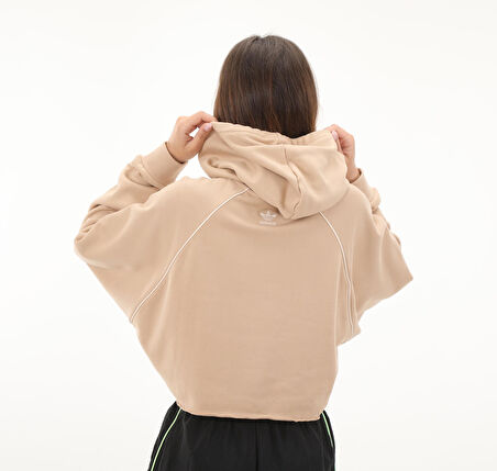 IS1950-K adidas Cs Crop Hoodıe Kadın Sweatshirt Krem