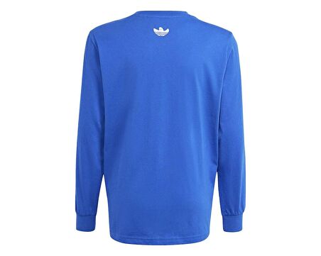 adidas Longsleeve Çocuk Günlük Sweatshirt IS3229 Mavi