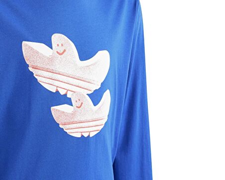 adidas Longsleeve Çocuk Günlük Sweatshirt IS3229 Mavi