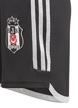 adidas Siyah Erkek Çocuk Diz Üstü Lastikli Düz Şort HY0327 BJK A SHO Y