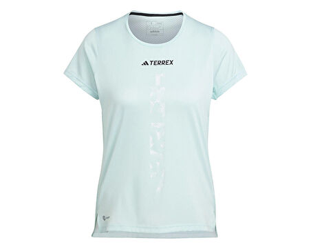 adidas Agr Shirt W Kadın Arazi Koşu Tişörtü HZ6260 Yeşil