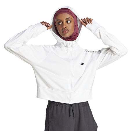 IM2688-K adidas W Gg Fz Hd Kadın Ceket Beyaz