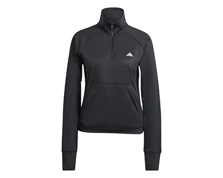 adidas W Gg 1/4 Zip Kadın Antrenman Sweatshirts IM2683 Siyah