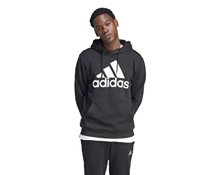 adidas M Bl Fl Hd Erkek Günlük Sweatshirts IB4024 Siyah