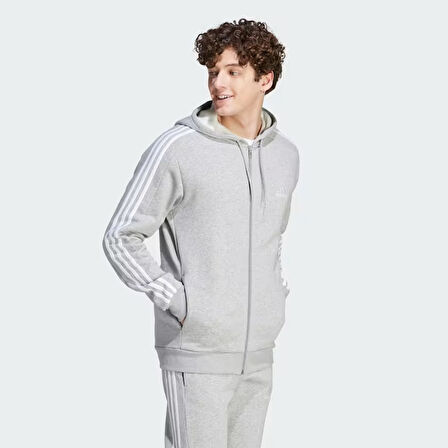 Adidas 3S Fl Fz Hd Erkek Fermuarlı Sweatshirt