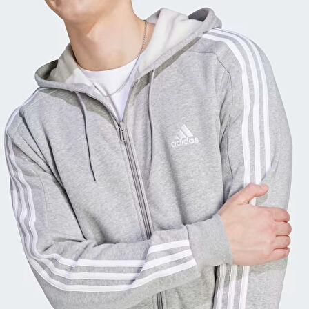 Adidas 3S Fl Fz Hd Erkek Fermuarlı Sweatshirt