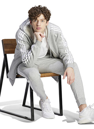 adidas Zip Ceket, M, Gri