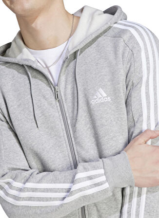 adidas Zip Ceket, M, Gri