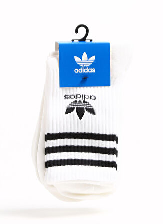 adidas Beyaz Unisex Çorap IJ0733 CREW SOCK  3STR