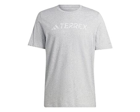 adidas Tx Logo Tee Erkek Antrenman Tişörtü HY1695 Gri