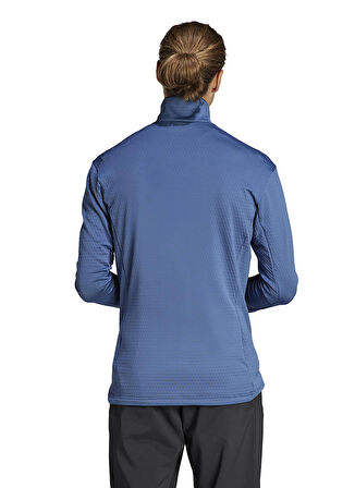 adidas Siyah Erkek Dik Yaka Polar Sweatshırt IB1817-MT LT FL FZ JA      WON