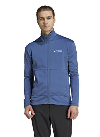 adidas Siyah Erkek Dik Yaka Polar Sweatshırt IB1817-MT LT FL FZ JA      WON