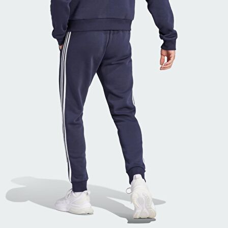 Adidas Erkek Eşofman Alt 3 Stripes Fleece Tapered Cuff