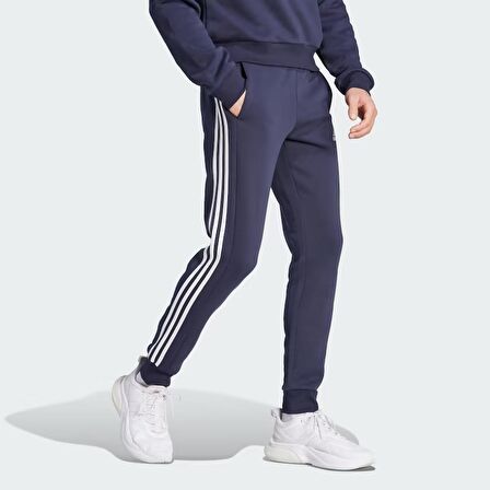 Adidas Erkek Eşofman Alt 3 Stripes Fleece Tapered Cuff