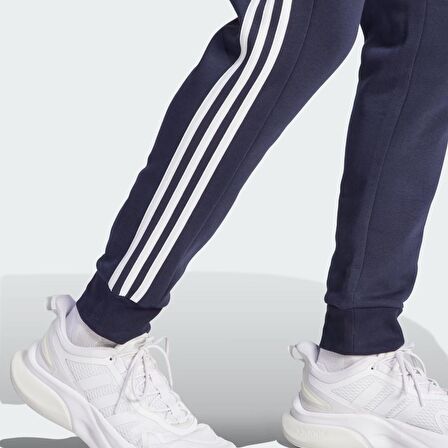 Adidas Erkek Eşofman Alt 3 Stripes Fleece Tapered Cuff