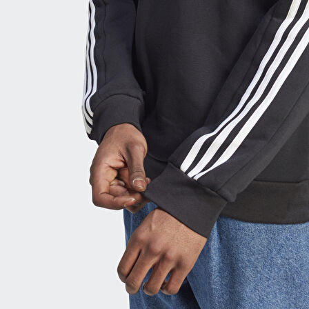 Adidas Erkek Sweatshirt 3 Stripes Fleece