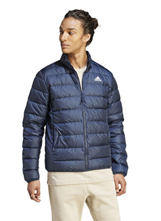 adidas Lacivert Erkek Kapüşonlu Mont IK3218-ESS LITE DOWN J LEGINK