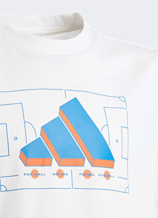adidas Beyaz Erkek Çocuk Bisiklet Yaka Kısa Kollu Düz T-Shirt II3571 Y SOCCER G T