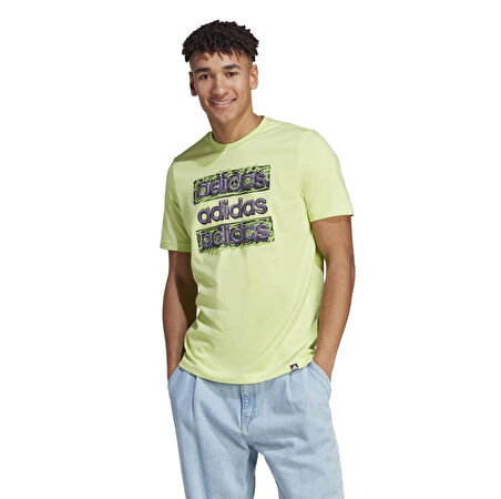 IL5425-E adidas M Doodle Mlt T Erkek T-Shirt Yeşil