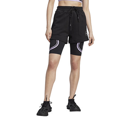 IK9093-K adidas By Stella Mccartney Truecasuals Terry Kadın Şort Ve Kapri Siyah