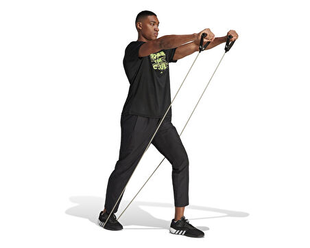 adidas Hiit Gfx Tee Erkek Günlük Tişört IL7008 Siyah