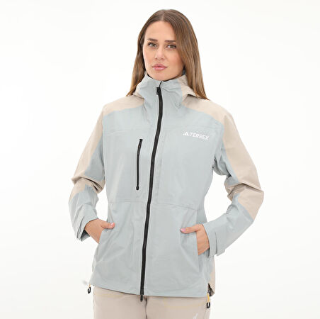 IB4267-K adidas W Xploric Rr J Kadın Yağmurluk-R&amp;uuml;zgarlık Gri