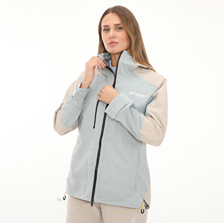 IB4267-K adidas W Xploric Rr J Kadın Yağmurluk-R&amp;uuml;zgarlık Gri
