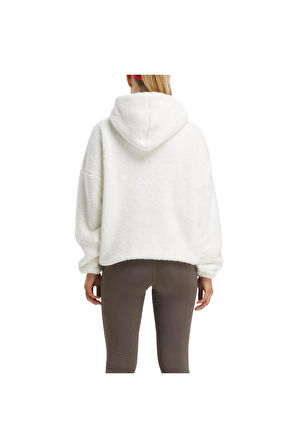 Reebok 100037751 Lux Cozy Plush Hoodie Ekru Kadın Sweatshirt