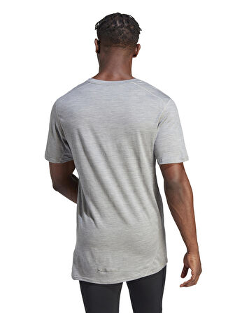 adidas Açık Gri Erkek Bisiklet Yaka T-Shirt IL1966 ULT CTE MERINOT LGR