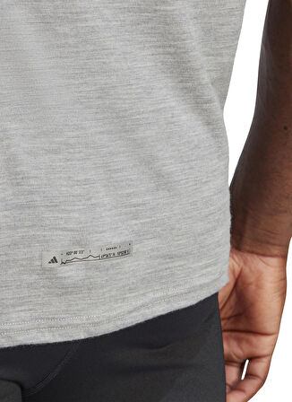 adidas Açık Gri Erkek Bisiklet Yaka T-Shirt IL1966 ULT CTE MERINOT LGR