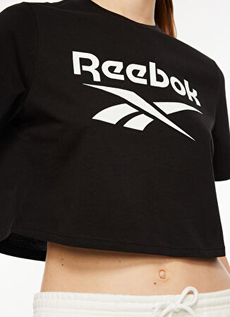 Reebok Siyah Kadın Yuvarlak Yaka T-Shirt II3221