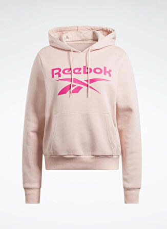 Reebok Açık Pembe Kadın Yuvarlak Yaka Sweatshirt IQ4432 ID BIG LOGO FLEECE