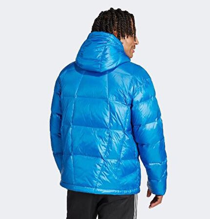 Adidas Lightweight Down Puffer Erkek Mavi Mont IR7130