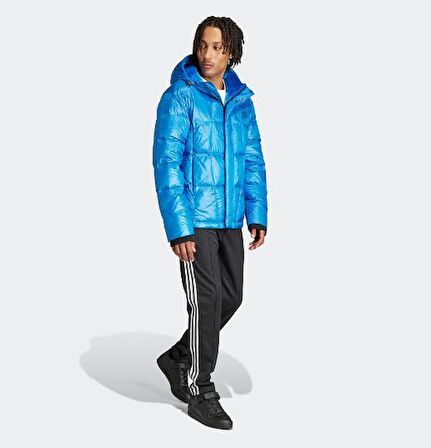 Adidas Lightweight Down Puffer Erkek Mavi Mont IR7130