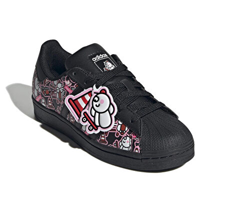 IE0252-K adidas Superstar J Kadın Spor Ayakkabı Siyah