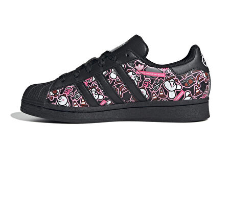 IE0252-K adidas Superstar J Kadın Spor Ayakkabı Siyah