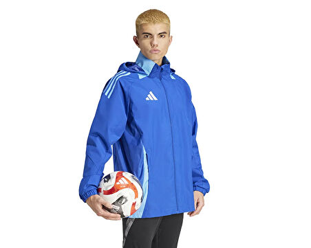 adidas Tiro24 C Awjkt Erkek Futbol Antrenman Ceketi IR7561 Mavi