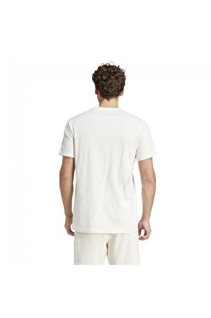 adidas 3 Stripes Single Jersey Erkek Tişört  Beyaz IS1337