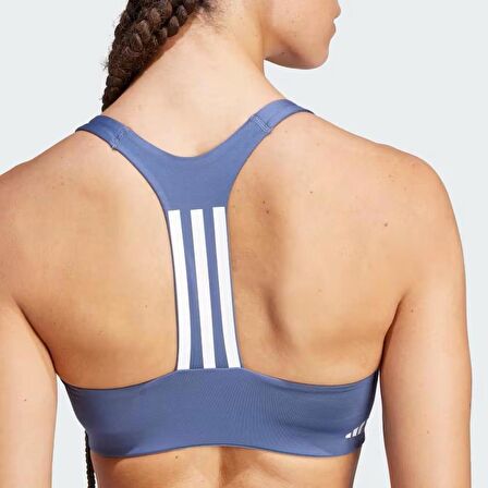 Adidas IT6629 Power Impact Train Medium-Support 3-Stripes Bra Lila