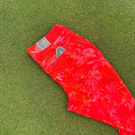 Alberto Mona Flower Jersey Düşük Bel Dar Paça Desenli Kadın Pantolon