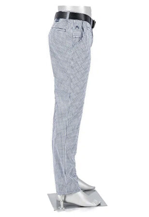 Alberto Rookie Revolutional Check Kareli Regular Fit Erkek Pantolon