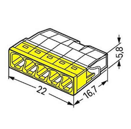 WAGO BİRLEŞTİRME KONEKTÖRÜ 2273-205 10 LU