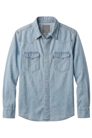 western erkek kot gömlek --mavi-- Mavi10 / XL