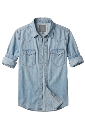 western erkek kot gömlek --mavi-- Mavi10 / XL