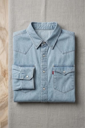 western erkek kot gömlek --mavi-- Mavi10 / XL