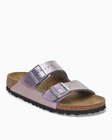 Birkenstock Arizona BF Saffiano Iridescent Çift Bantlı Kadın Terlik