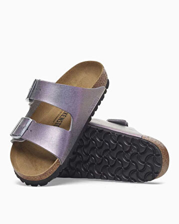 Birkenstock Arizona BF Saffiano Iridescent Çift Bantlı Kadın Terlik