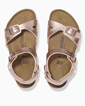 Birkenstock Rio Kids BF Electric Metallic Çift Bantlı Çocuk Sandalet | 30