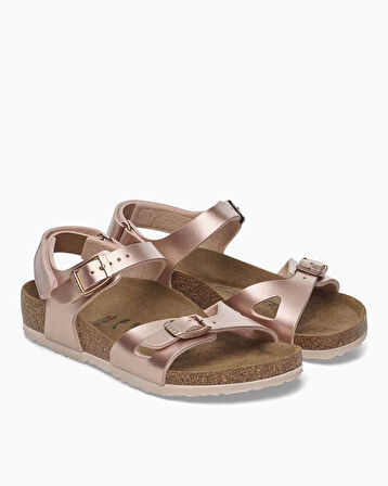 Birkenstock Rio Kids BF Electric Metallic Çift Bantlı Çocuk Sandalet | 35