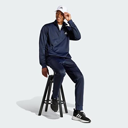 Adidas IR8205 Small Logo Tricot Track Suit Erkek Siyah Eşofman Takımı 